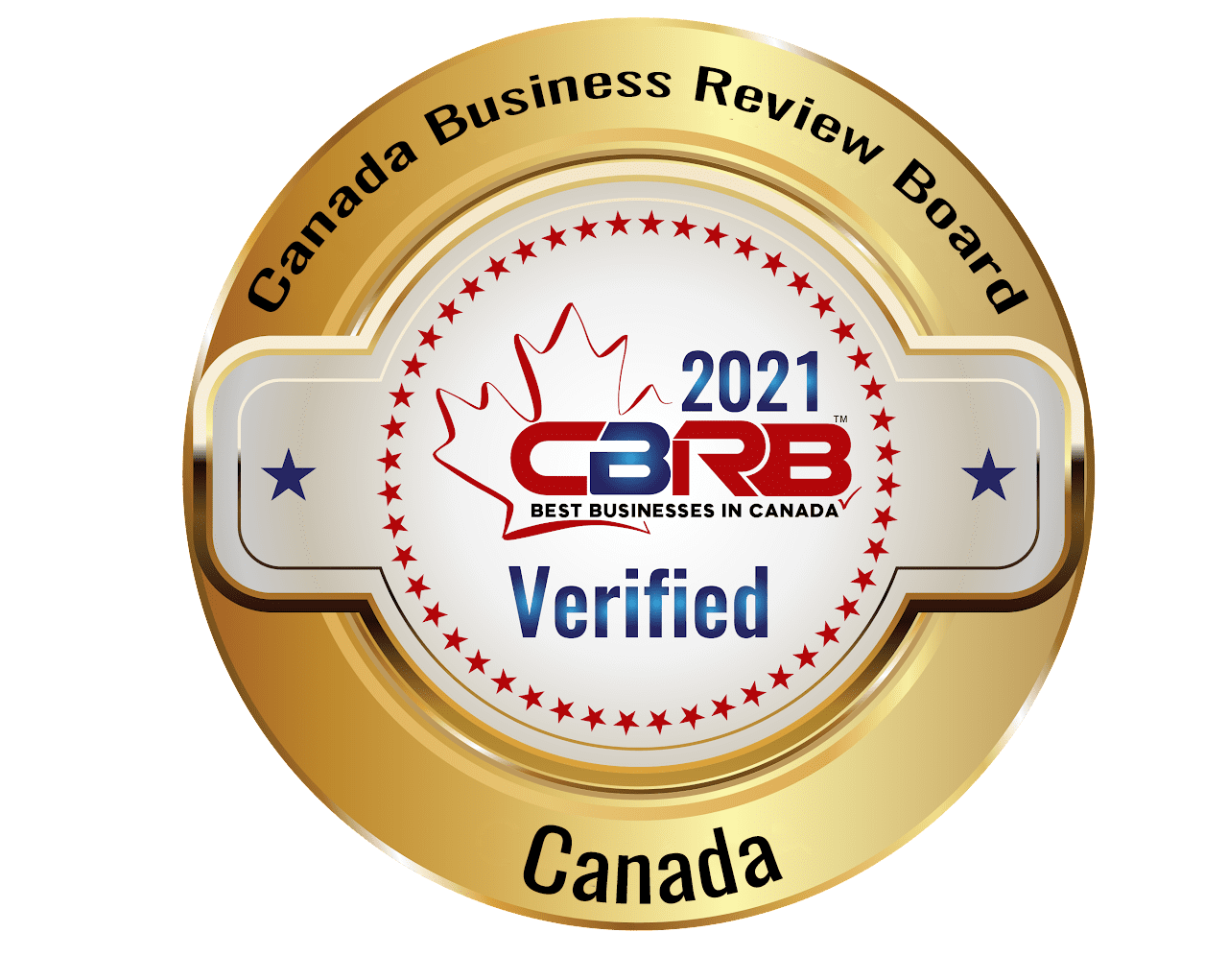 2021 Canadian Business Review Board accreditation badge