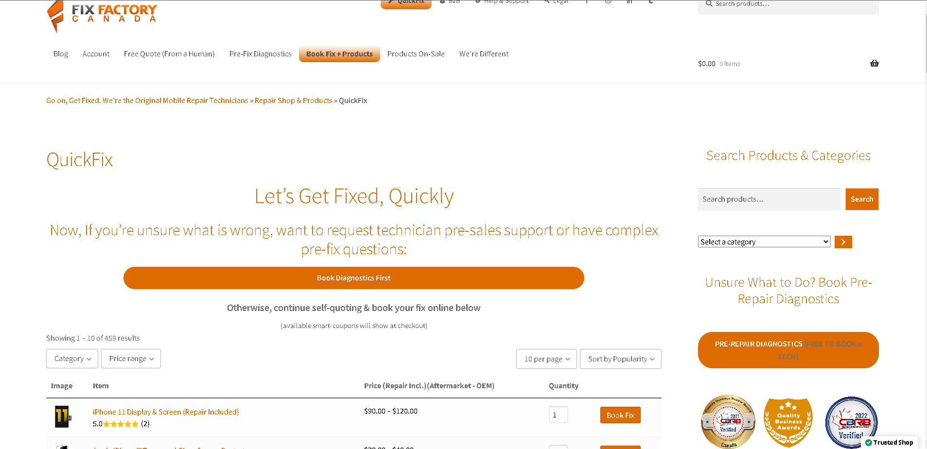 Get Fixed - Book with Fix Factory